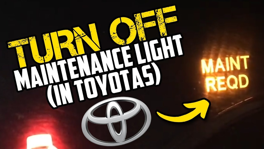 How Do You Turn off the Maintenance Required Light