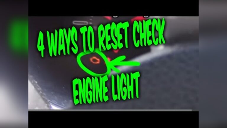How to Reset Check Engine Light on Chevy Silverado