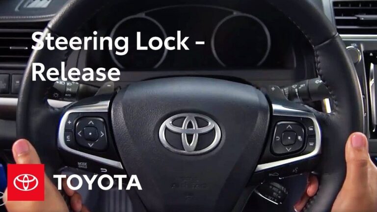 How to Unlock the Steering Wheel on a Toyota Camry